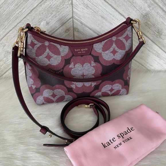Kate Spade SPADE FLOWER Monogram Reece Small Shoulder